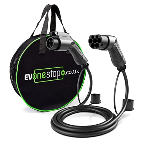 Image of EV/Electric Vehicle Charging Cable | Type 1 to Type 2 | 32 Amp(7.2kW) | 5 Meter | Free Carry Case | Outlander, Nissan Leaf 2012-2017 |