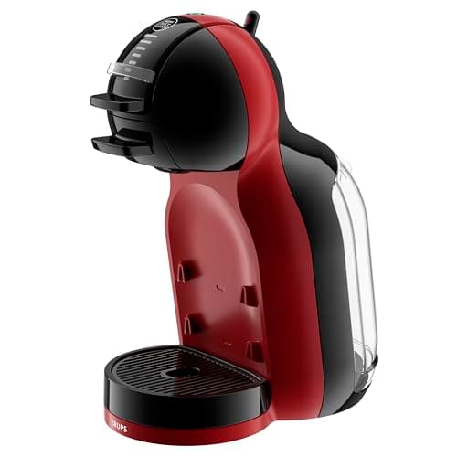 Image of NESCAFÉ Dolce Gusto Krups Mini Me Small Automatic Coffee Capsule Machine, Hot and Cold Drinks, 15 Bar Pressure, 0.8 Litre Water Tank, Eco Mode, Cherry Red/Black, KP123H
