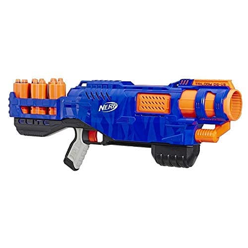 Image of Trilogy DS-15 Nerf N-Strike Elite Toy Blaster with 15 Official Nerf Elite Darts and 5 Shells – For Children, Teens, Adults