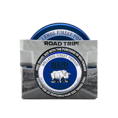 Image of Reuzel 2026 Road Trip, Fiber Pomade, Low Shine, Firm Holding Pomade for a Texturized, Fuller Look, Easy to Restyle, 95g + Free Travel Size 35g