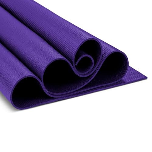 Image of Yoga-Mad Warrior II Yoga Mat | 183cm x 61cm x 4mm | Non Slip Lightweight Exercise Mat | Perfect for Pilates, Yoga, Stretching, Home Workouts and General Fitness