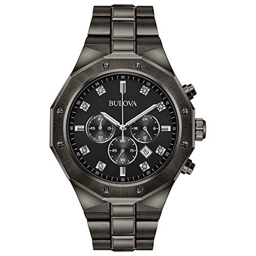 Image of Bulova Men Analog Quartz Watch with Stainless-Steel Strap 98D142