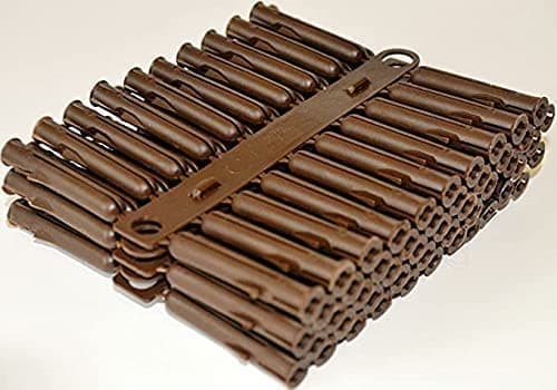 Image of Greened House Wall Plug (96 Pack) Brown 7 x 42mm or Red 5.5 x 34mm Type Universal Screw Fixing (Brown 7 x 42mm)