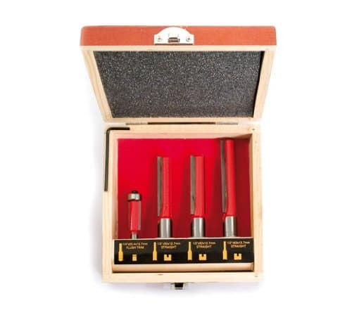 Image of 4PC TCT KITCHEN ROUTER WORKTOP BIT SET TOOLS KIT NEW
