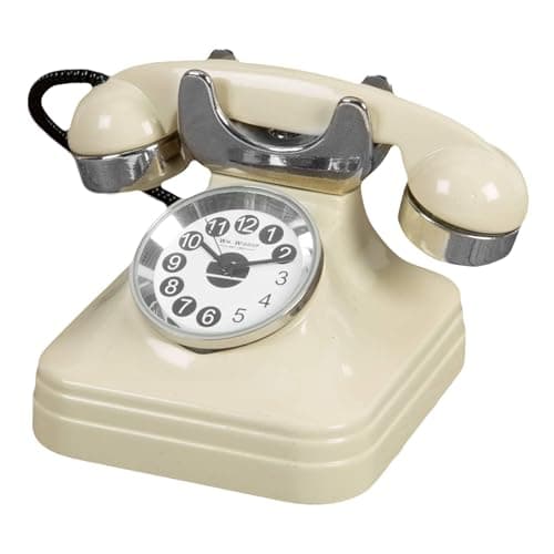 Image of WILLIAM WIDDOP Miniature Clock - Cream Telephone