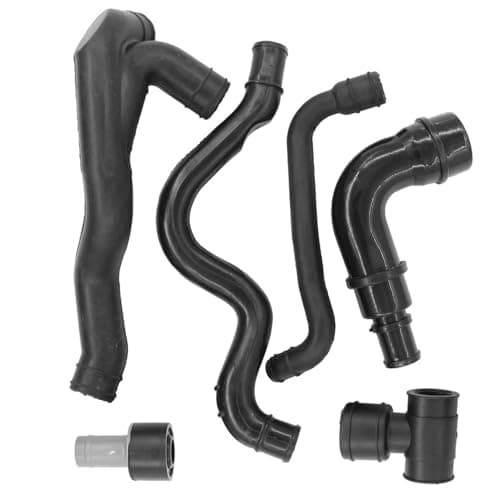 Image of Hoite Crankcase Breather Hose Pipe Kit Suitable for VW Bora Golf MK4 Compatible with Audi A3 Skoda Octavia Seat Leon 1.8T 1997-2010 Models 06A103213AF