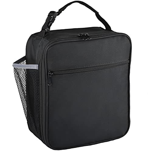 Image of IWTTWY Insulated Lunch Bag Camo Cooler Bag Portable Carrying Lunch Box Bag for Boys Girls Women Men to School Office Outdoor (Black)