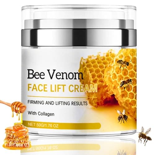 Image of Bee Venom Cream for Wrinkles, Bee Venom Face Cream For Mature Skin, Firming & Lifting Moisturiser With Collagen & Hyaluronic Acid, Skin Tightening Creams For Face Fine Line 50g (Bee Venom-1PCS)