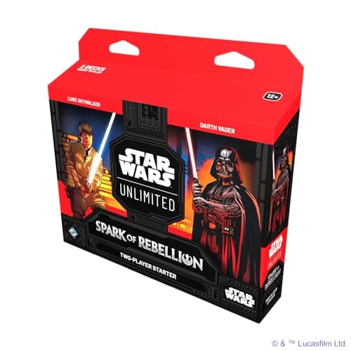 Image of Star Wars: Unlimited TCG Spark of Rebellion TWO-PLAYER STARTER SET - Learn, Battle, Collect! Trading Card Game for Kids and Adults, Ages 12+, 2 Players, 20 Min Playtime, Made by Fantasy Flight Games