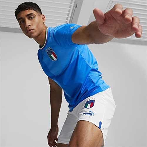 Image of FIGC 765643 Season 2022/23 Official Home T-shirt Men's Ignite Blue-Ultra Blue L
