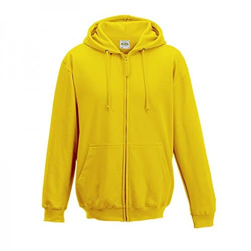 Image of AWDis Just Hoods Men's Zoodie Hoodie, Yellow (Sun Yellow), Medium
