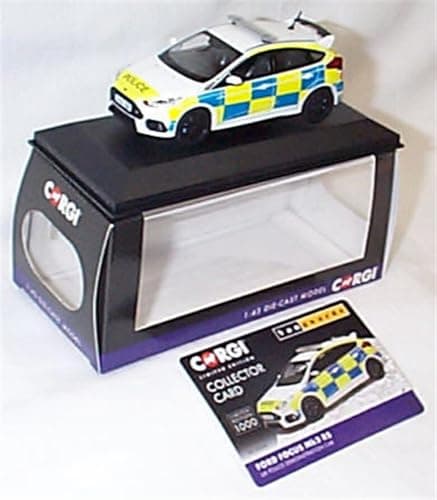 Image of Corgi Vanguards F0RD Focus Mk3 RS Police Demonstrator vehicle 1:43 scale diecast model