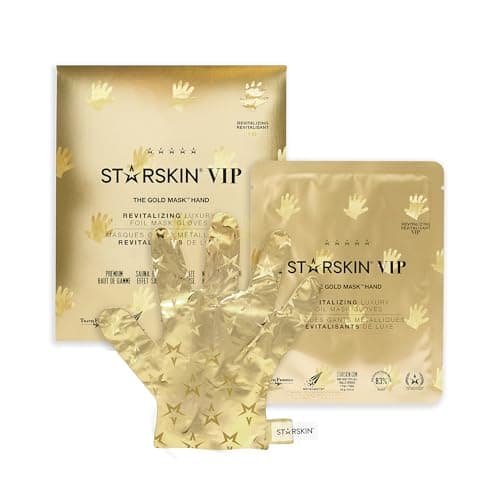 Image of STARSKIN VIP Gold Mask Hand 1x16g, Revitilizing Hand Mask for all Skin Types, Korean Skin Care, Hydrating and Moisturizing with Shea Butter and Bulgarian Rose Oil, K Beauty Skincare