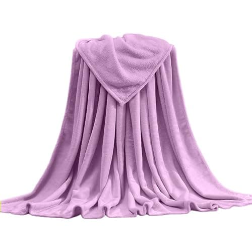 Image of Soft Fleece Blanket,Luxury Plush Cozy Flannel Lightweight Throw Blanket for Bed, Couch, Chair, Sofa Suitable for All Season, 100x140cm