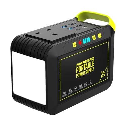 Image of MARBERO Portable Power Station 24,000mAh Solar Generator with AC Plug Socket 120W Peak 88.8Wh Fast Charging Power Bank for Home Backup Outage Emergency Outdoor Adventure Picnic Travel RV