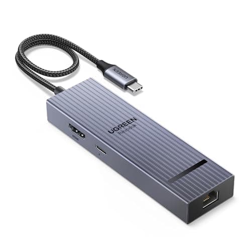Image of UGREEN USB C Hub 10Gbps, Revodok Pro 1061 USB-C Dock (6-in-1) with 4K@60Hz HDMI, 3x 10Gbps USB Data Ports, 1000Mbps Ethernet, 100W Power Delivery for MacBook Neo/Air/Pro, iPad, HP, Mac Mini M4