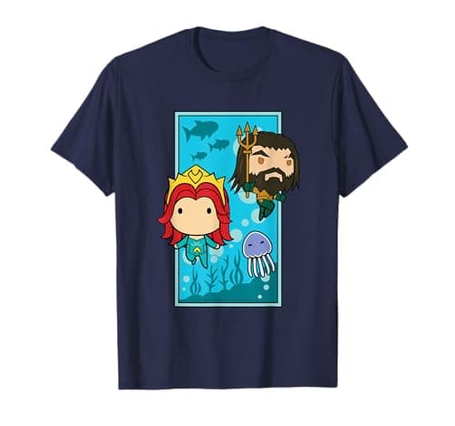 Image of Aquaman Movie Chibi Mera and Aquaman T-Shirt