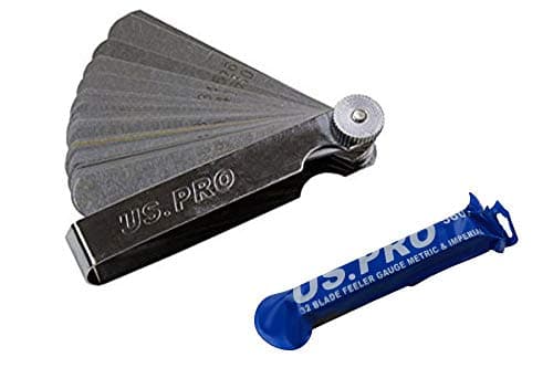 Image of US PRO Professional 32 Leaf Metric and Imperial Feeler Gauge B5867