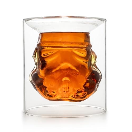 Image of Original Stormtrooper Inverted Whisky Glass, Transparent, for Whiskey, Bourbon & Scotch, 150ml, Perfect Whisky Glass, Star Wars Gift for Men - ThumbsUp!