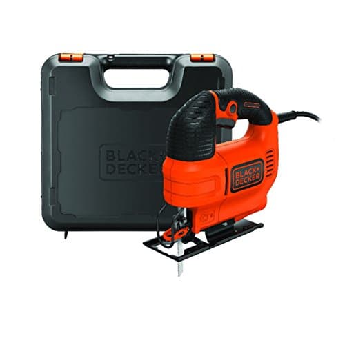 Image of BLACK+DECKER KS701EK-GB Compact Jigsaw with Blade, 520 W, Black/Orange