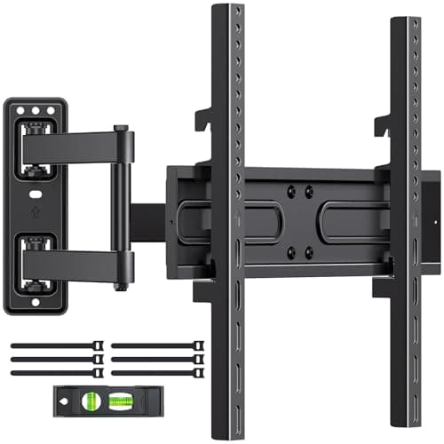Image of H&C(hcck&Cllassp) Full Motion Articulating TV Monitor Wall Mount Bracket for 13'' to 55'' TVs with Heavy Duty Single Articulating Arms for Corner RV Motorhome Max VESA 400x400 Max Load 66 lbs