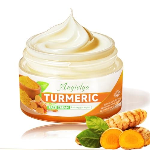Image of Turmeric Face Cream,Anti Aging Cream For Radiant&Glowing Skin,Dark Spot Corrector Remover For Face,Natural Turmeric Cream Skin Care,Moisturizing Erase Fine Lines,Firming