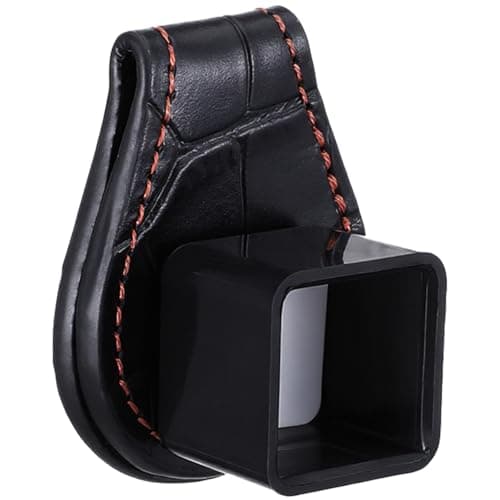 Image of Prasacco Pool Chalk Holder, Magnetic Leather Pool Cue Chalk Holder with Belt Clip Billiard Accessories Black for Snooker and Stylish Billiard Accessories