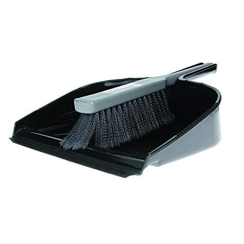 Image of Elliott Extra Large Garden Dustpan and Brush,Ideal for DIY use,Larger Jobs and Cleaning around the Garden, Strong Synthetic Fibres suplied with a Black Pan and matching Grey Brush