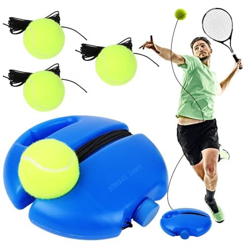 Image of Jognee Tennis Trainer Set with 3 Rebound Balls, Portable Practice Equipment for Children and Beginners