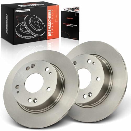 Image of Frankberg Brake Disc Set incl. 2x Discs Rear Solid Ø260mm Compatible with Accord VII CL CN 2003-2008 Replace# 42510SEAE50