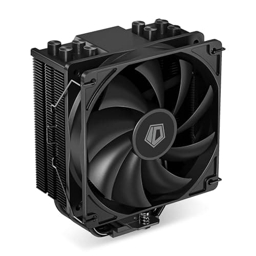 Image of ID-COOLING SE-214-XT Black CPU Cooler All-black Layout, 4 Direct-contact Heat Pipes, 120mm PWM Fan, Noninterference with RAM, TDP 180W, Work with Intel LGA1700/1851/1200/115X and AMD AM5/AM4 Sockets