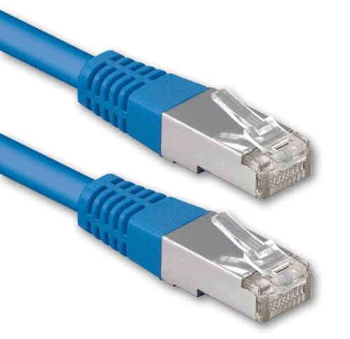 Image of 1aTTack.de 7.5 m blue - 1 piece Cat.6 patch cable network cable CAT6 S-FTP Gigabit Lan PIMF CAT 6 copper CU halogen-free Internet DSL game console Smart TV