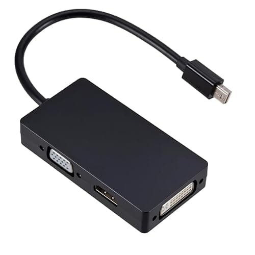 Image of BOWONG Mini DisplayPort (Thunderbolt 1/2) to HDMI DVI VGA 3-in-1 Adapter, 1080P Converter for MacBook Air/Pro, iMac, Mac mini, Surface Pro 1-4