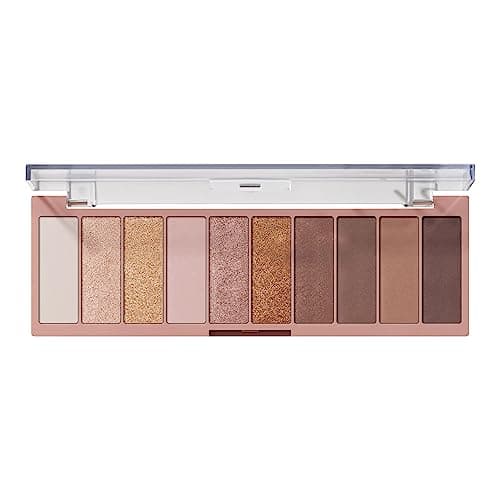 Image of e.l.f. Perfect 10 Eyeshadow Palette, Ten Ultra Pigmented Neutrals Shades, Blendable Formula, Vegan and Cruelty Free, Need It Nude (Packaging May Vary)