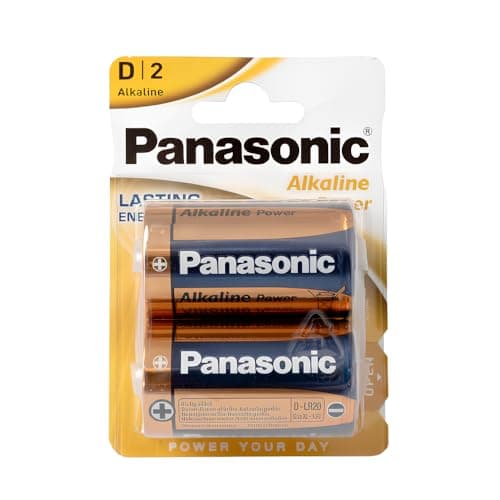 Image of Panasonic LR20APB/2BP D Alkaline Power Batteries (Pack of 2)