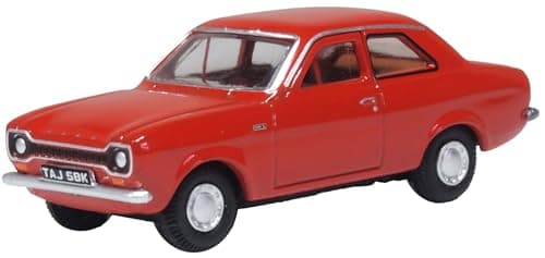 Image of Oxford Diecast 1:76 Ford Escort MK1 Sunset Red Collectable model 76FE005
