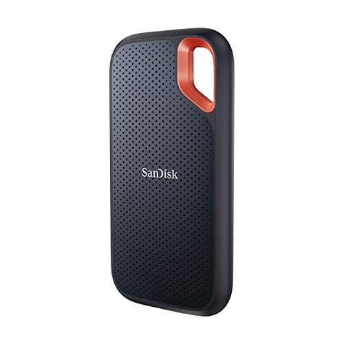 Image of SanDisk SDSSDE61-2T00-G25 Extreme 2TB Portable NVMe SSD, USB-C, up to 1050MB/s Read and 1000MB/s Write Speed, Water and dust-Resistant, Works with PC, PS4, and Xbox X