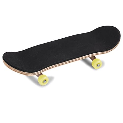 Image of Culnflun Maple Wooden Alloy Fingerboard Finger Skateboards 96 x 28 mm, With Box Reduce Pressure Kids for Relaxing Brain (Yellow)