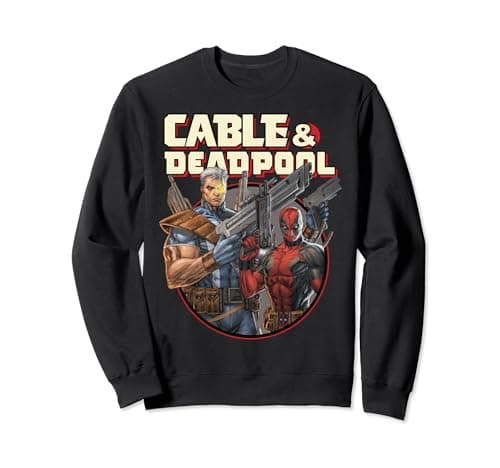 Image of Marvel Deadpool Cable & Deadpool Ready For Action Sweatshirt