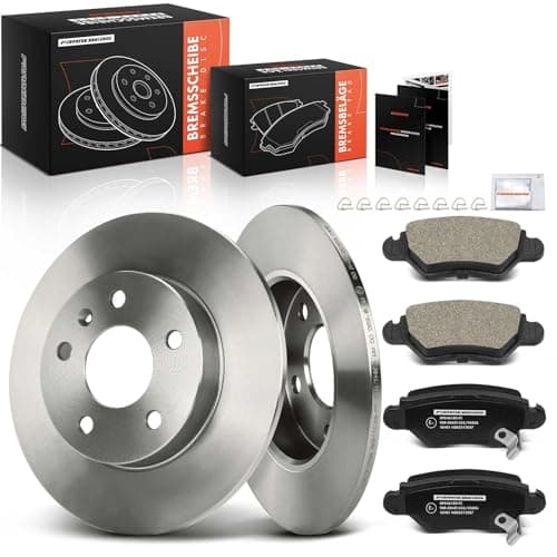 Image of Frankberg Brake Kit incl. 2x Brake Disc + 4x Brake Pad Rear Compatible with Zafira A MPV T98 Astra G CC T98 Astra G Caravan T98 Cabriolet Replace# 9193251