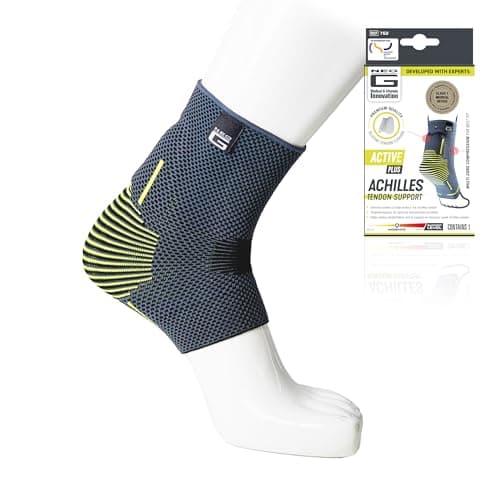 Image of Neo-G Achilles Tendon Support With Silicone Tendon Cushion - Achilles Tendonitis Brace Ankle Support For Men And Women – Targeted Ankle Compression Sleeve - Breathable - Active Plus (S)