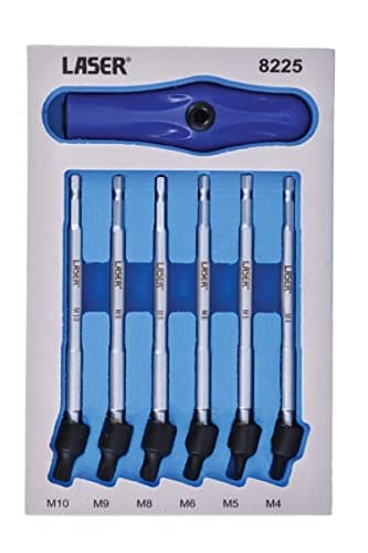 Image of Laser 8225 Universal Joint Spline Bit Set 6pc, Blue