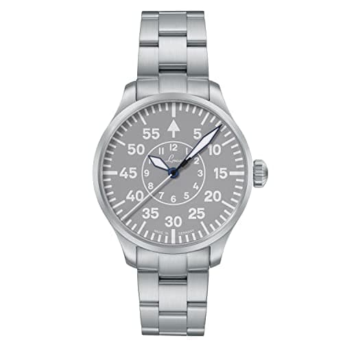 Image of Laco Pilot Watch, Automatic Watch, Stainless Steel Case, Sapphire Glass, 5 Bar, Made in Germany, Women, Bracelet