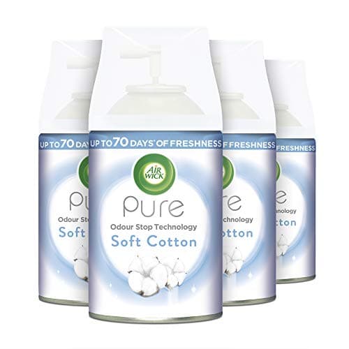 Image of Air Wick | Soft Cotton |Automatic Air Freshener |Freshmatic Auto Spray Refill | 250ml| Pack of 4