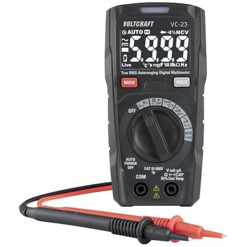 Image of VOLTCRAFT VC-15313340 Hand Multimeter Digital CAT III 600V Display (Calculations): 6000