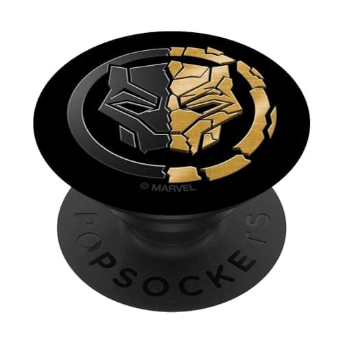 Image of PopSockets Marvel Black Panther vs Killmonger Icon PopSockets PopGrip: Swappable Grip for Phones & Tablets