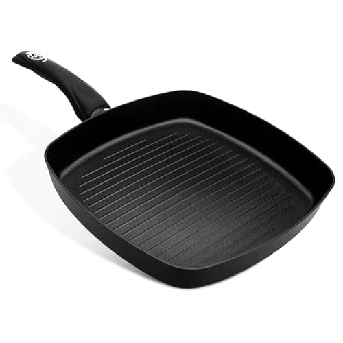 Image of Premium 28 Centimeter Square Grilling Pan - Induction, Dishwasher Safe, Non-Stick, Easy to Clean