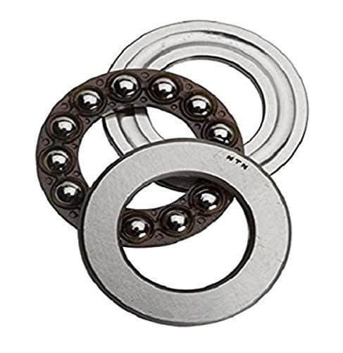 Image of NTN Bearing 51132 Thrust Ball Bearing, Extra Light Series, Single Direction, Flat Seat, Steel Cage, 160 mm Bore ID, 198 mm OD, 31 mm Width, Open