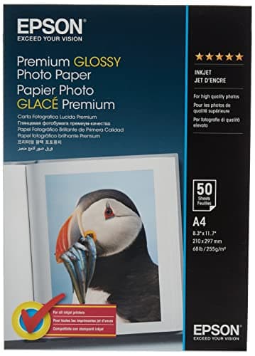 Image of EPSON Premium glossy photo paper inkjet 225g/m2 A4 50 sheets 1-pack