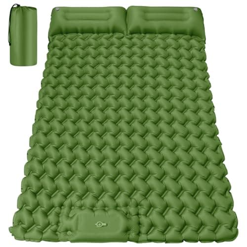 Image of FORRINX Sleeping Pad Double Ultralight Inflatable Camping Mat Self Inflating 200x130cm Camping Mattress Portable Air Bed Waterproof Compact 30x18cm for Backpacking, Hiking, Beach, Tent